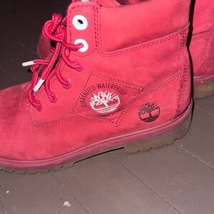 Timberland Kids Vibrant Red Boots